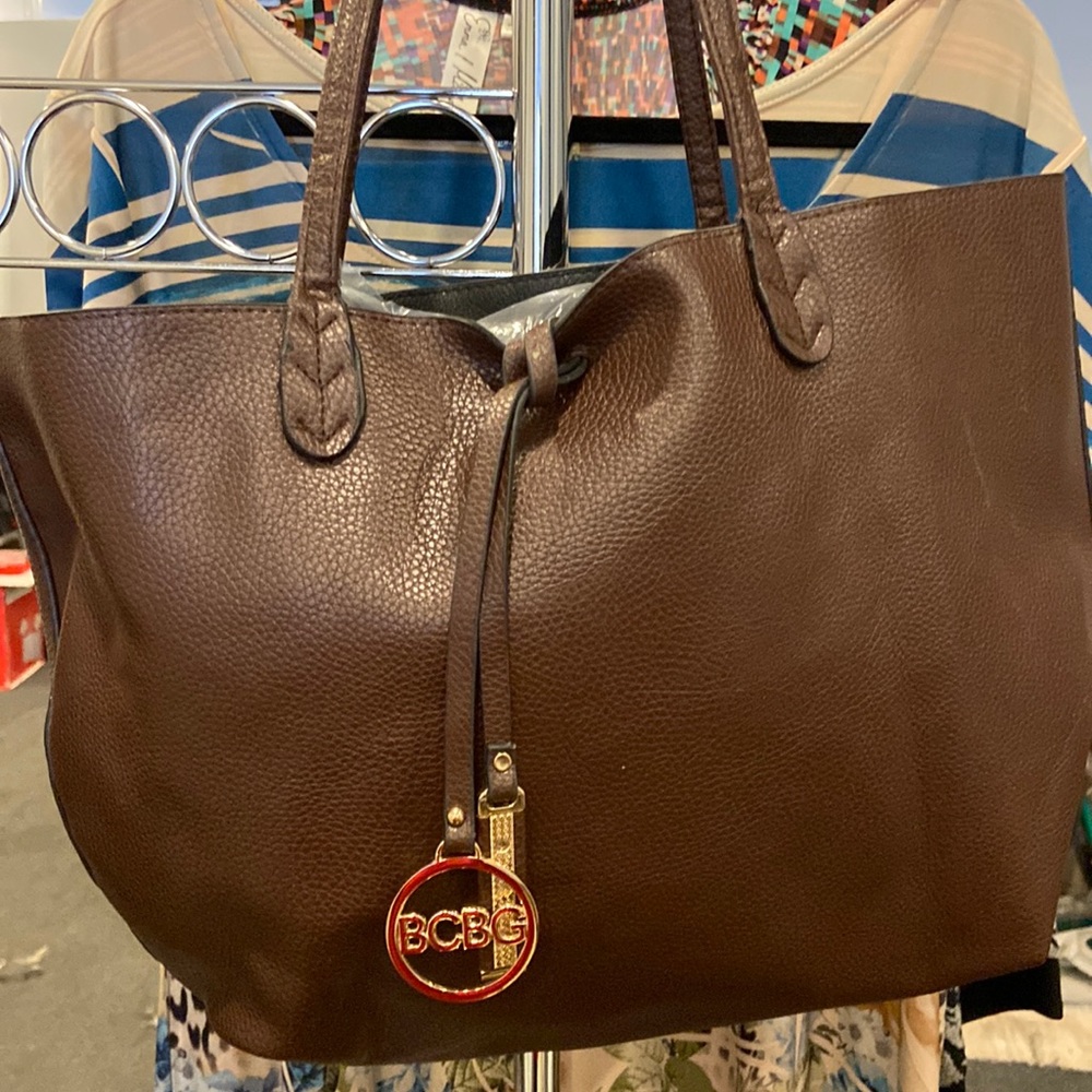 BCBG Dark Brown Tote for Womens